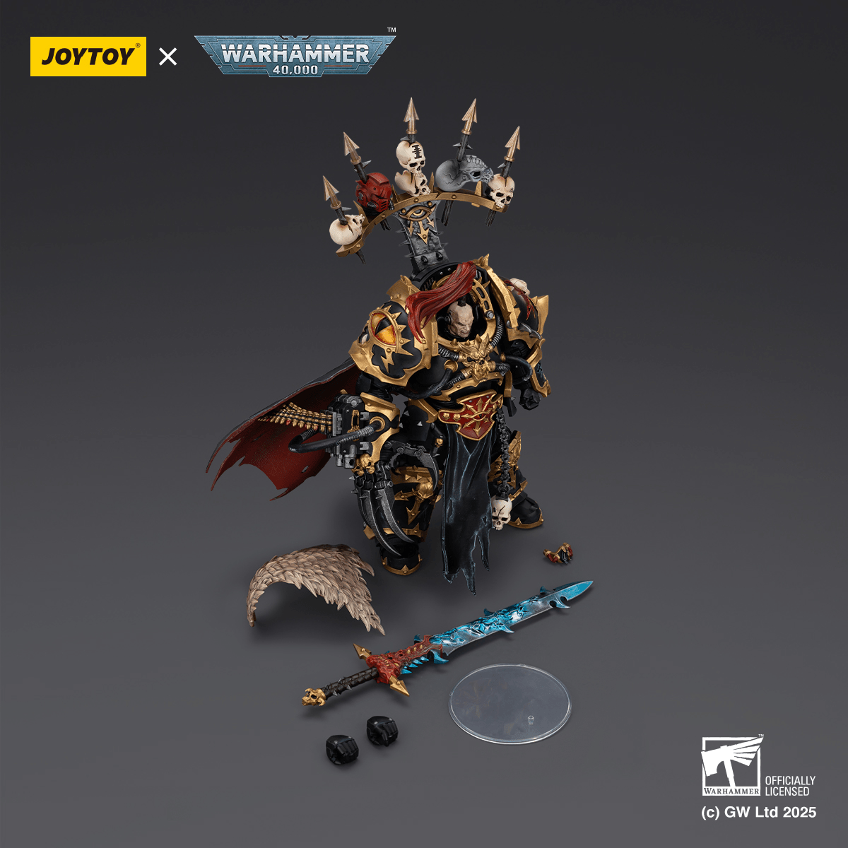 JoyToy:  Black Legion Abaddon the Despoiler with Drach'nyen and the Talon of Horus