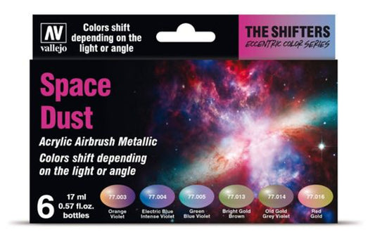 Vallejo: Space Dust - Acrylic Airbrush Metallic Paint Set