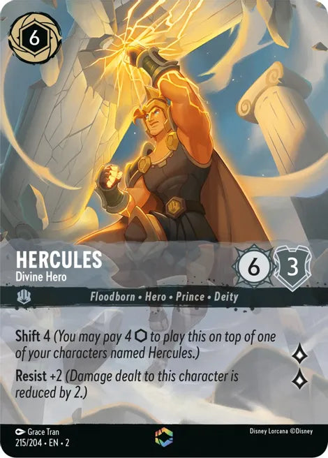 Hercules - Divine Hero (Alternate Art) - Rise of the Floodborn [215/204-EN-2]