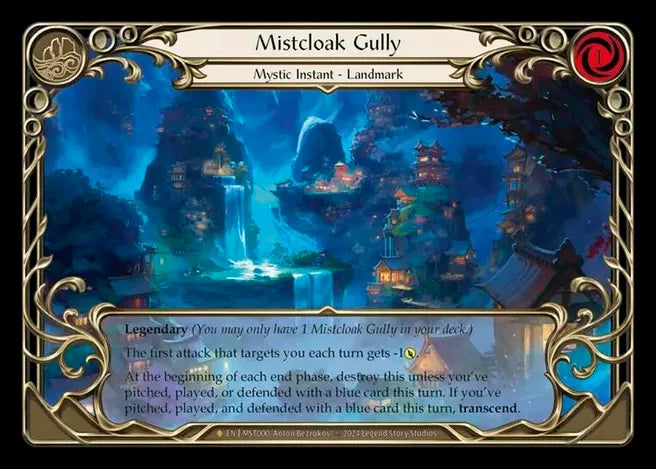 FAB Part the Mistveil: Mistcloak Gully (Rainbow Foil) (Fabled) (Near Mint)