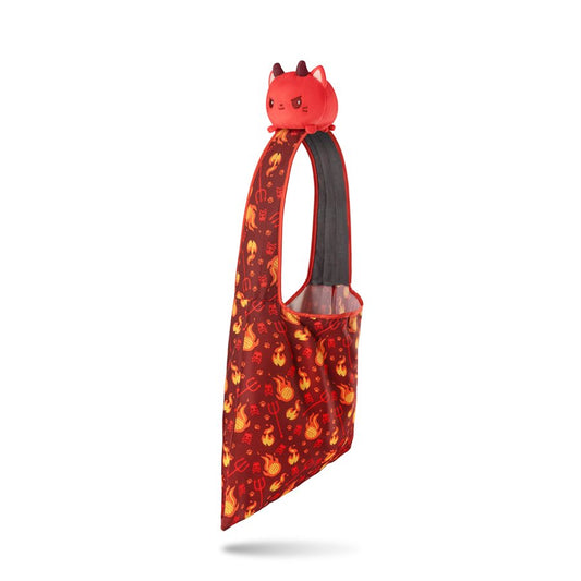 Plushie Tote Bag: Red Devil Cats + Red Devil Cat