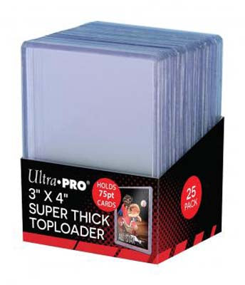 Ultra Pro: 3"x4" Super Thick Toploader (75PT/Clear/25ct)