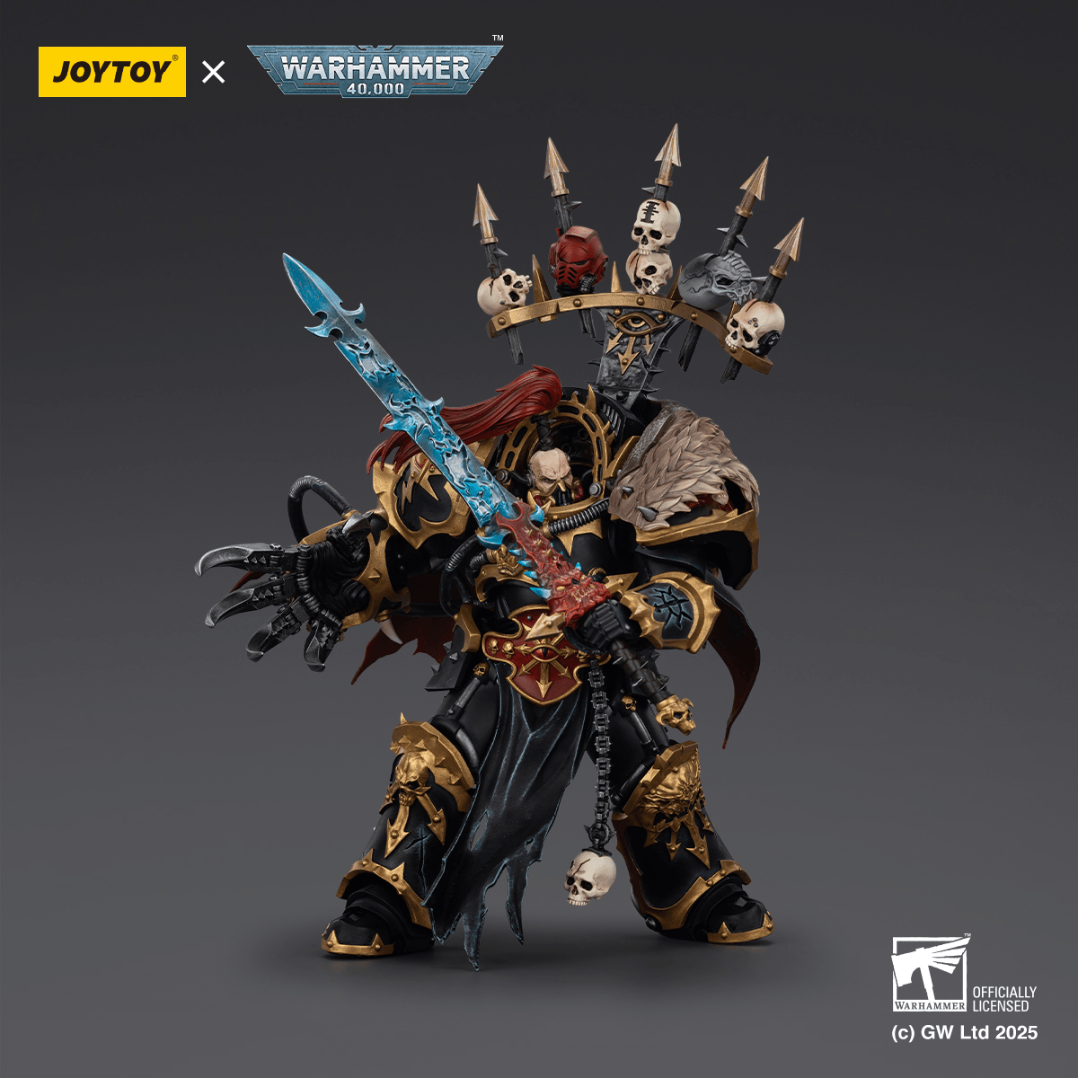 JoyToy:  Black Legion Abaddon the Despoiler with Drach'nyen and the Talon of Horus