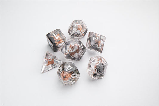 RPG DICE SET (SET OF 7)  Embraced Series: Shield & Weapons