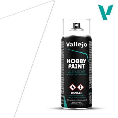 Vallejo Hobby Paint - Aerosol White Primer, 400ml