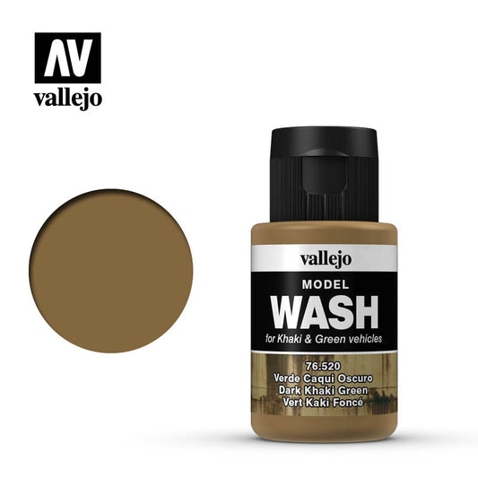 Vallejo Dark Khaki Green Wash (35ml)