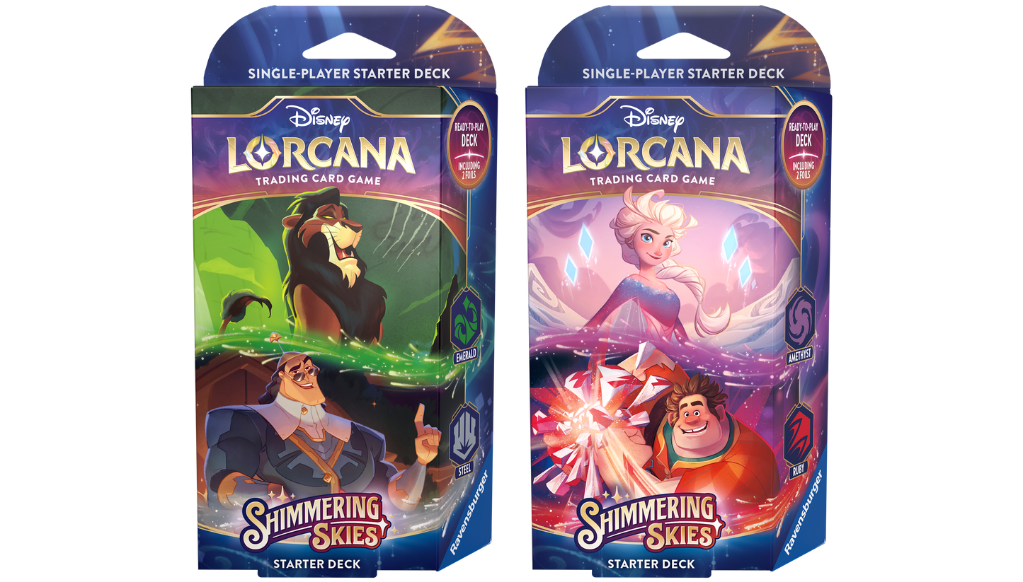 Disney Lorcana: Shimmering Skies Starter Decks