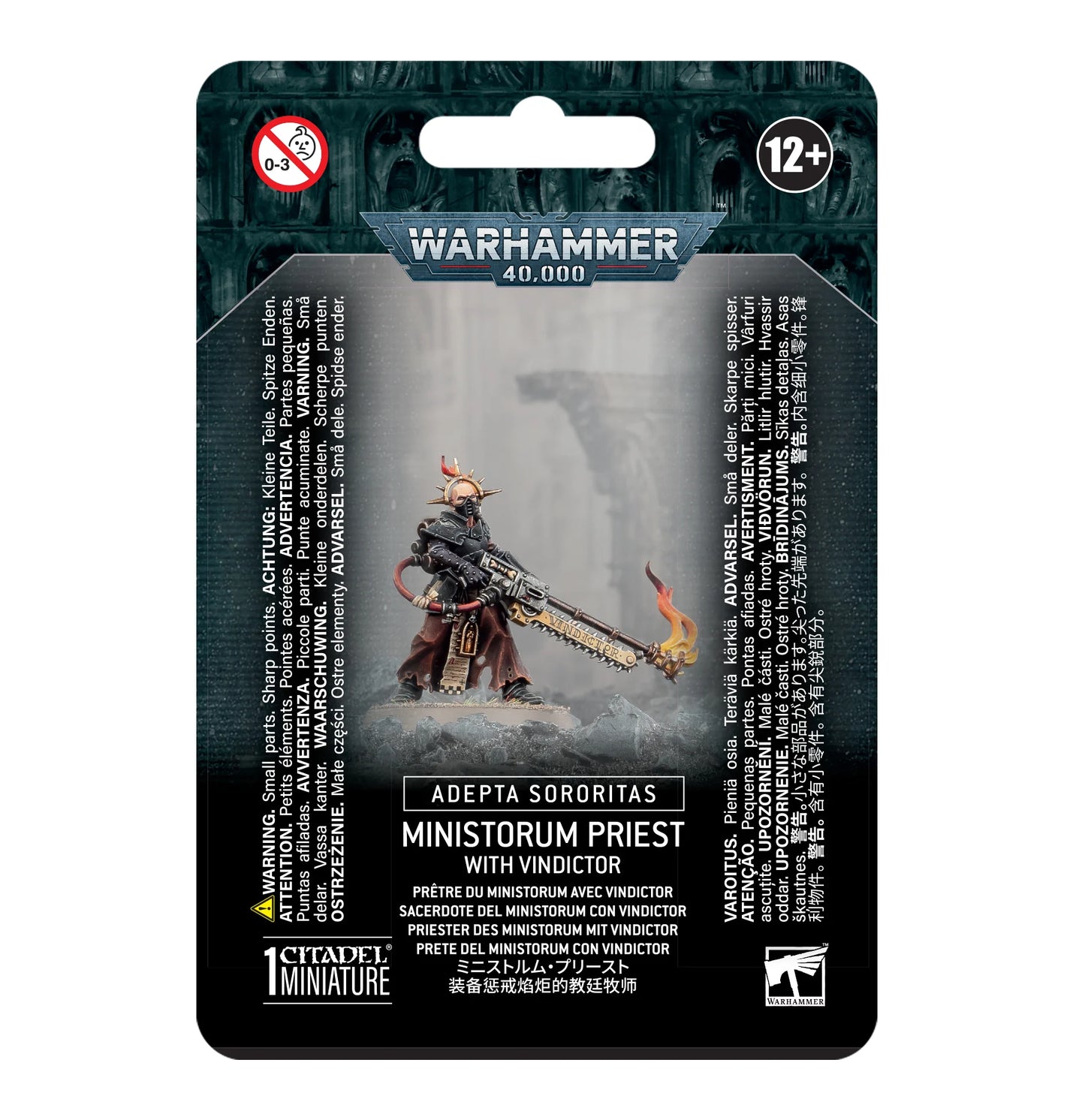 Warhammer 40000: Ministorum Priest with Vindicator