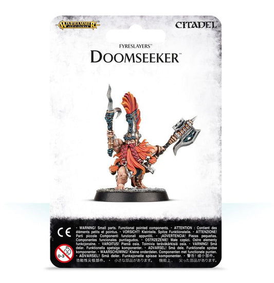 Box art for Fyreslayers - Doomseeker, a Fyreslayers miniature set: Doomseeker