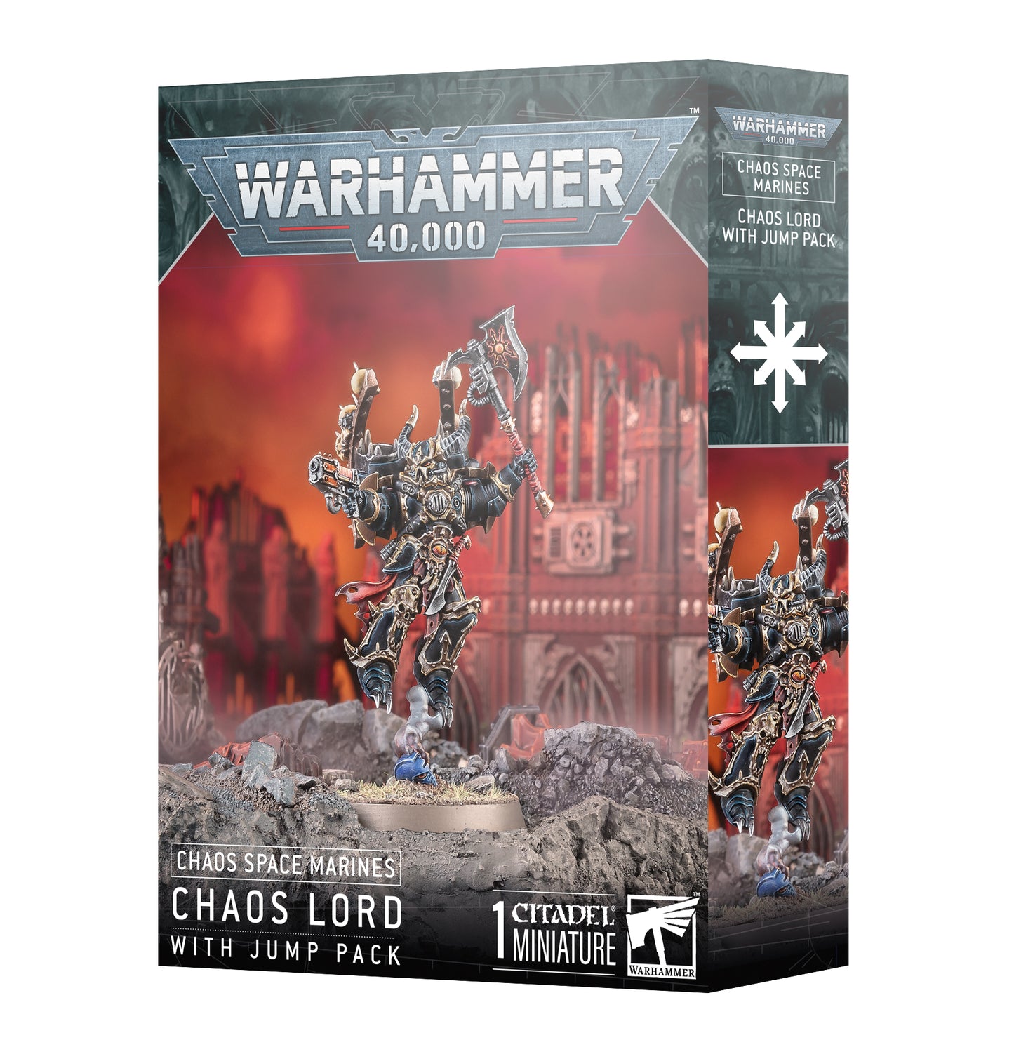 Warhammer 40000 - Chaos Space Marines: Chaos Lord with Jump Pack