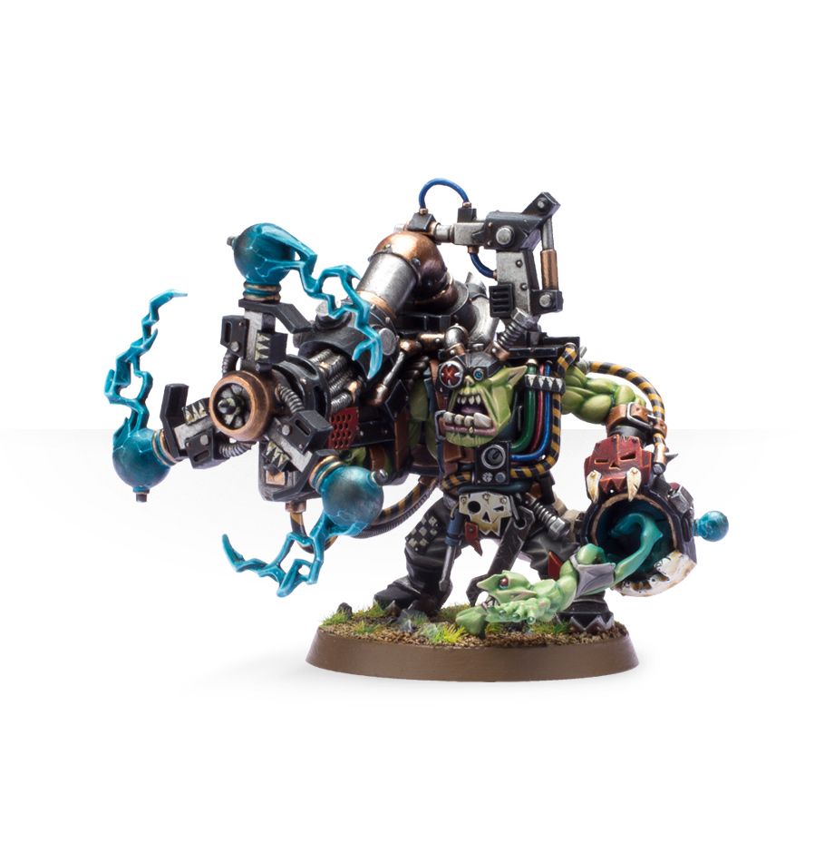 Warhammer 40000: Ork Big Mek with Shokk Attack Gun