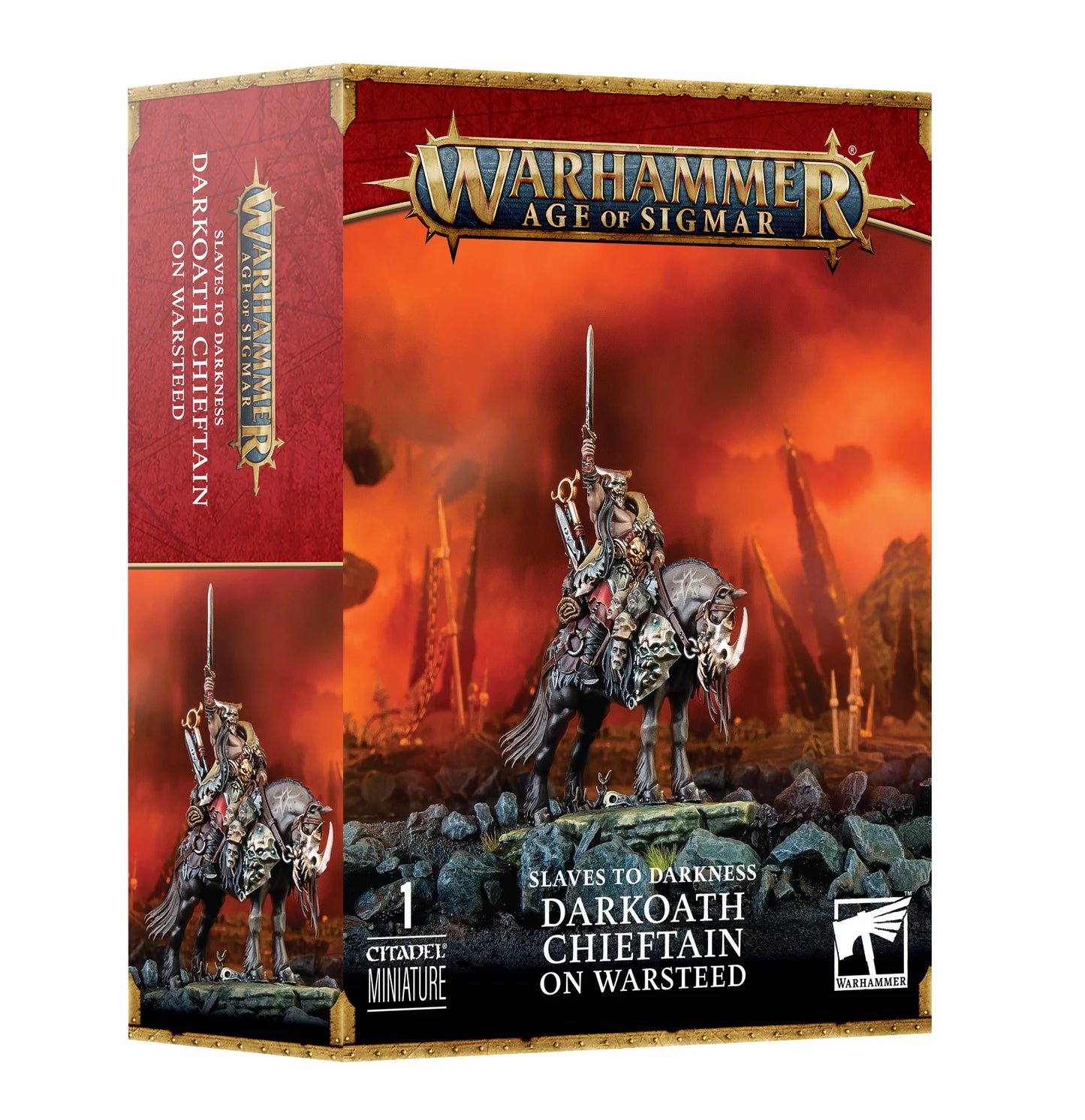 Warhammer Age of Sigmar: Darkoath Cheiftain on Warsteed