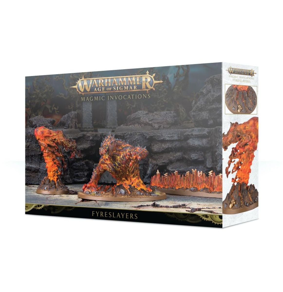 Box art for Fyreslayers - Endless Spells, an endless spells kit