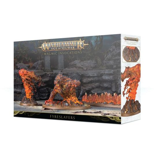 Box art for Fyreslayers - Endless Spells, an endless spells kit