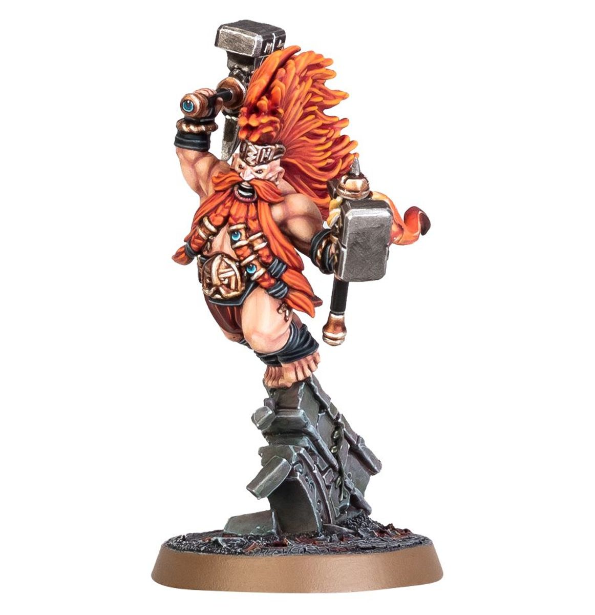 Box art for Fyreslayers - Grimhold Exile, a Fyreslayers miniature set: Grimhold Exile