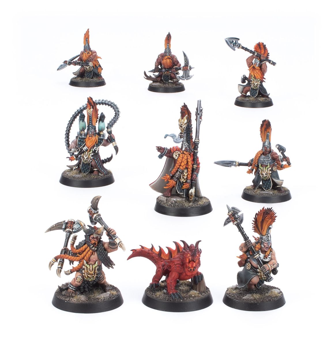 Box art for Fyreslayers - Vulkyn Flameseekers, a Fyreslayers miniature set: Vulkyn Flameseekers
