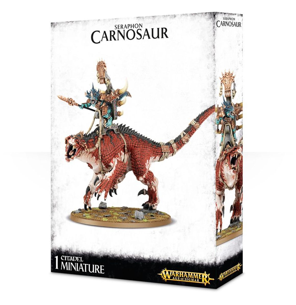 Age of Sigmar: Seraphon - Saurus Oldblood/Scar-Veteran on Carnosaur -or- Skink Oracle on Troglodon