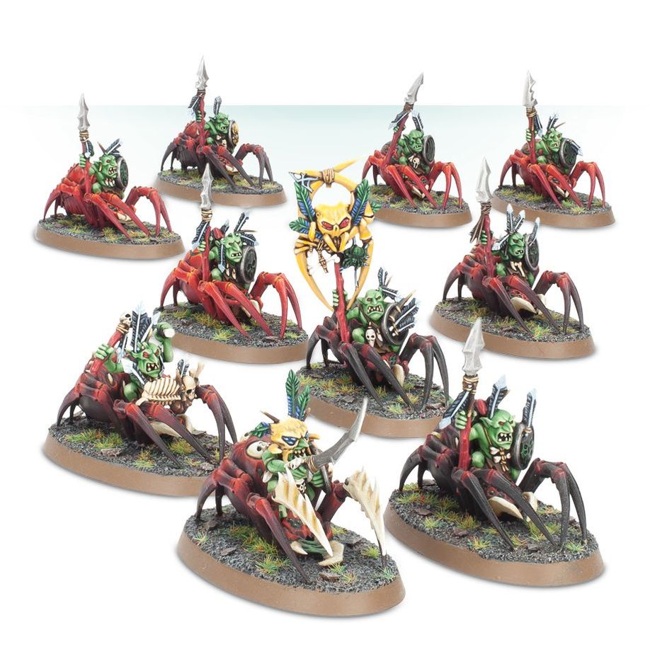 Warhammer Age of Sigmar: Grot Spider Riders