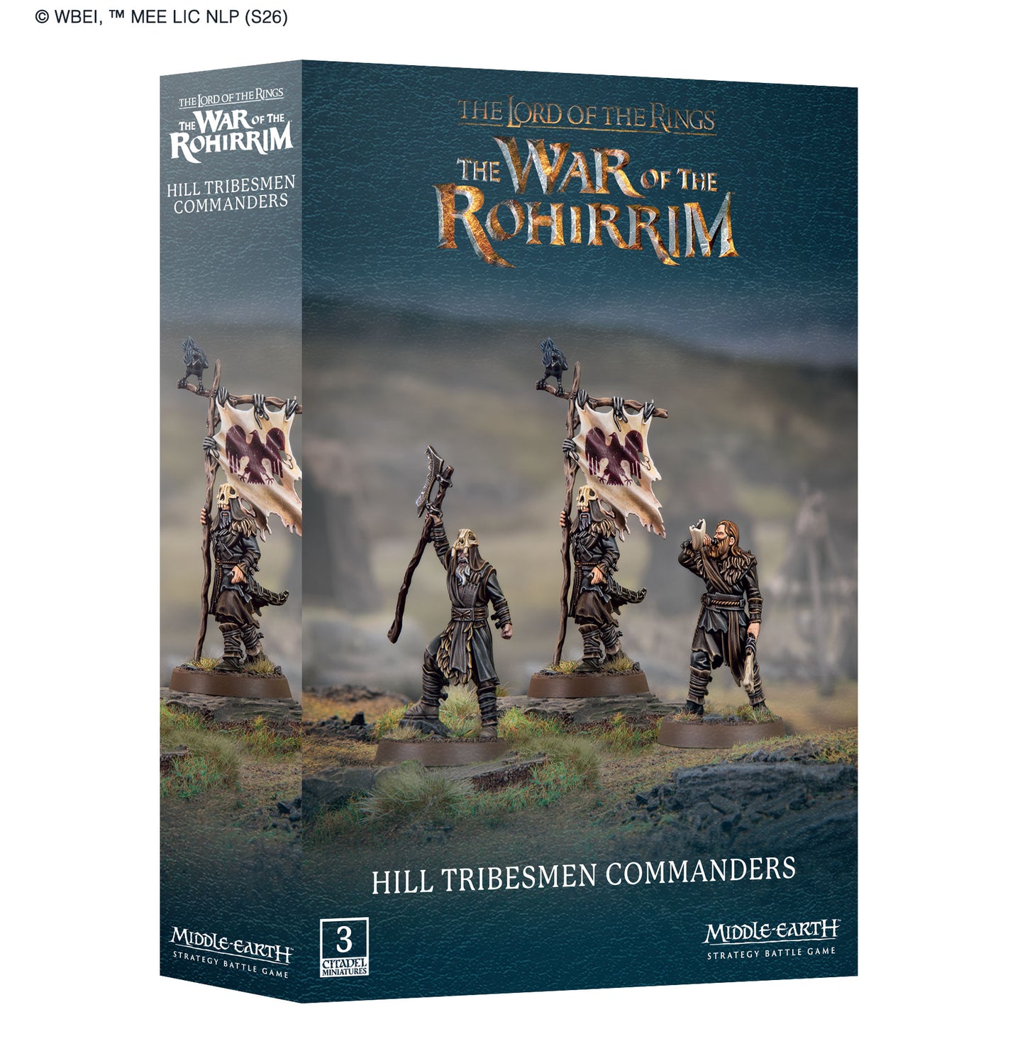 MESBG:  Hill Tribesmen Commanders [Pre-order][Available 7/18/2026]