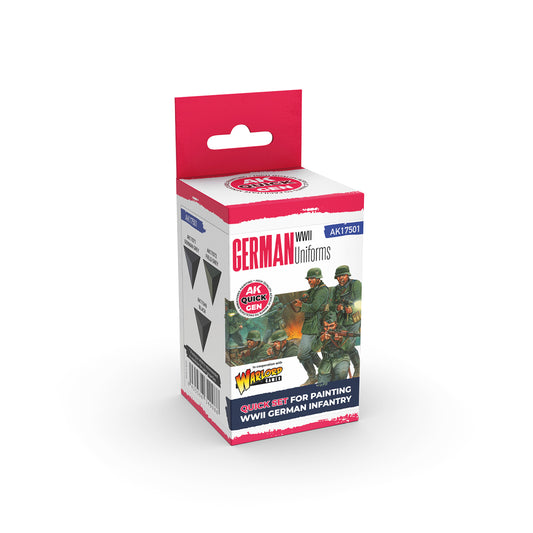 AK Interactive Quick Gen WWII German Uniform Paint Set