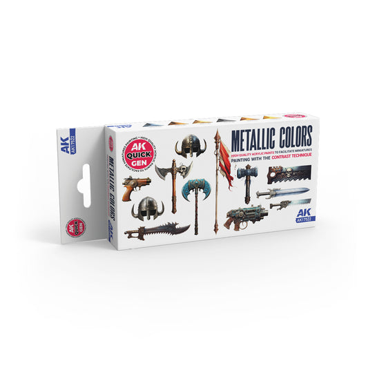 AK Interactive Quick Gen Metallics Set