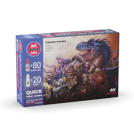 AK Interactive Quick Gen 100 Color Combo Set