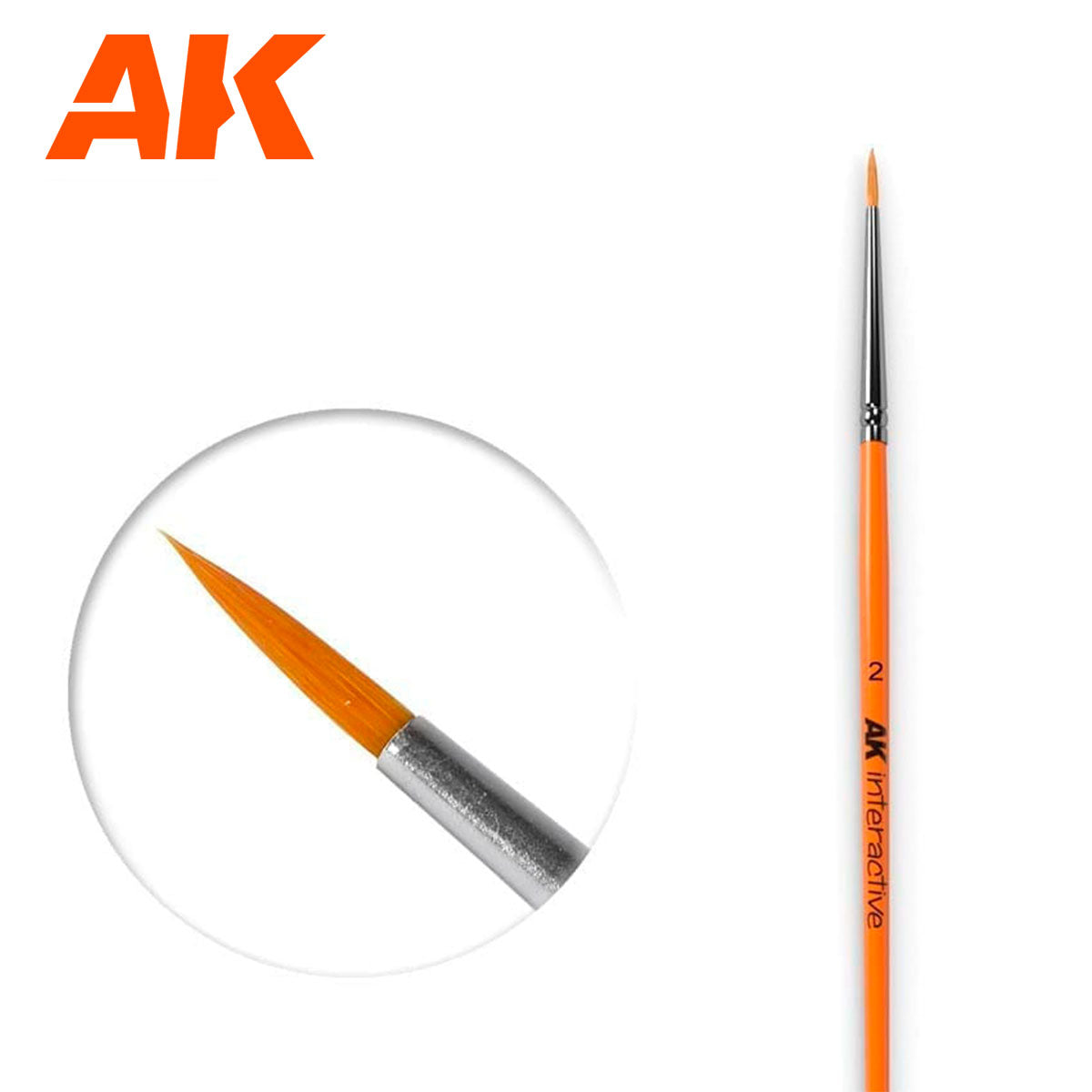 AK Round Brush No.2 (Synthetic)