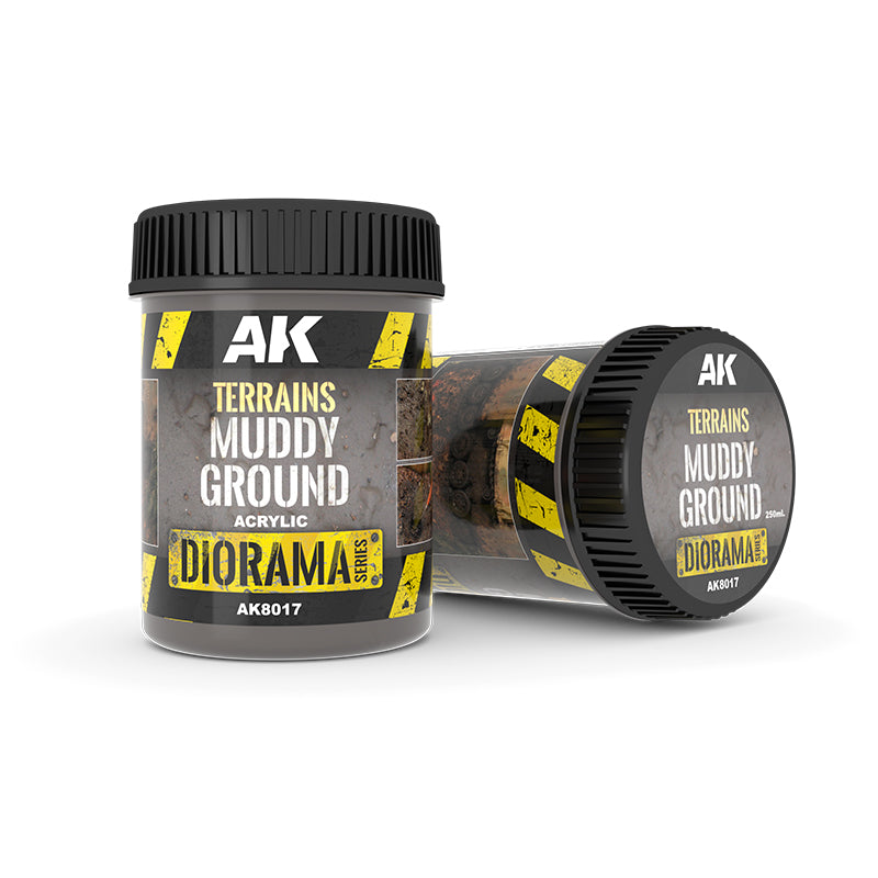 AK Interactive Terrains Muddy Ground - 250ml (Acrylic)