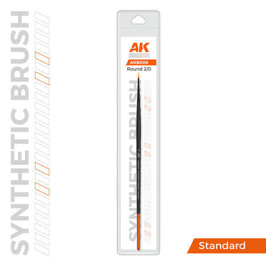 AK Synthetic Brush, Round 2/0