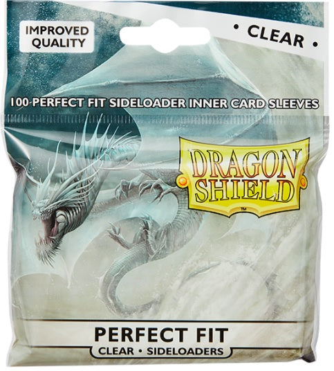 Sleeves: Dragon Shield Perfect Fit Sideloader (Clear, 100ct)