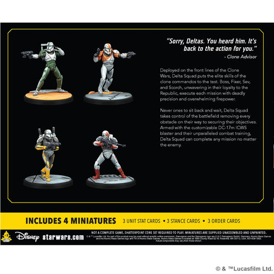 Star Wars: Shatterpoint - Delta Squad, Form up