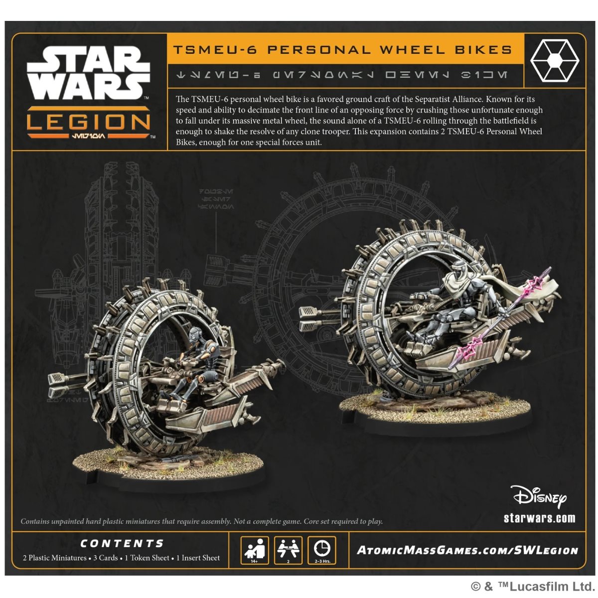 Star Wars Legion: TSMEU-6 Personal Wheel Bikes