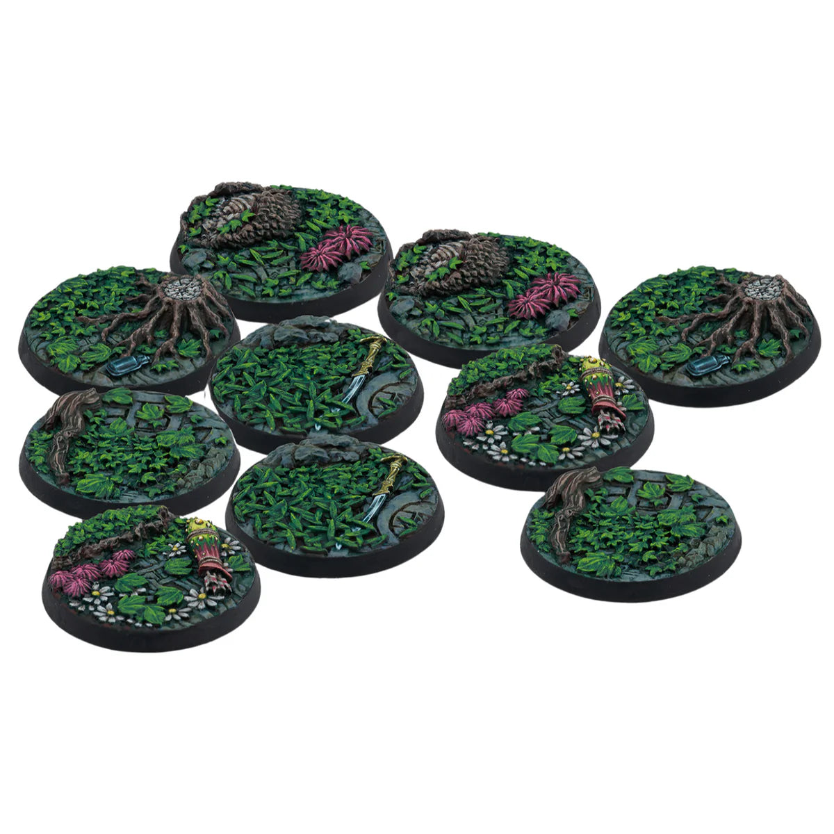 [Pre-order][ETA: 04/25/2025] Warcrow: Syenann Scenery Bases Alpha Series (x10)