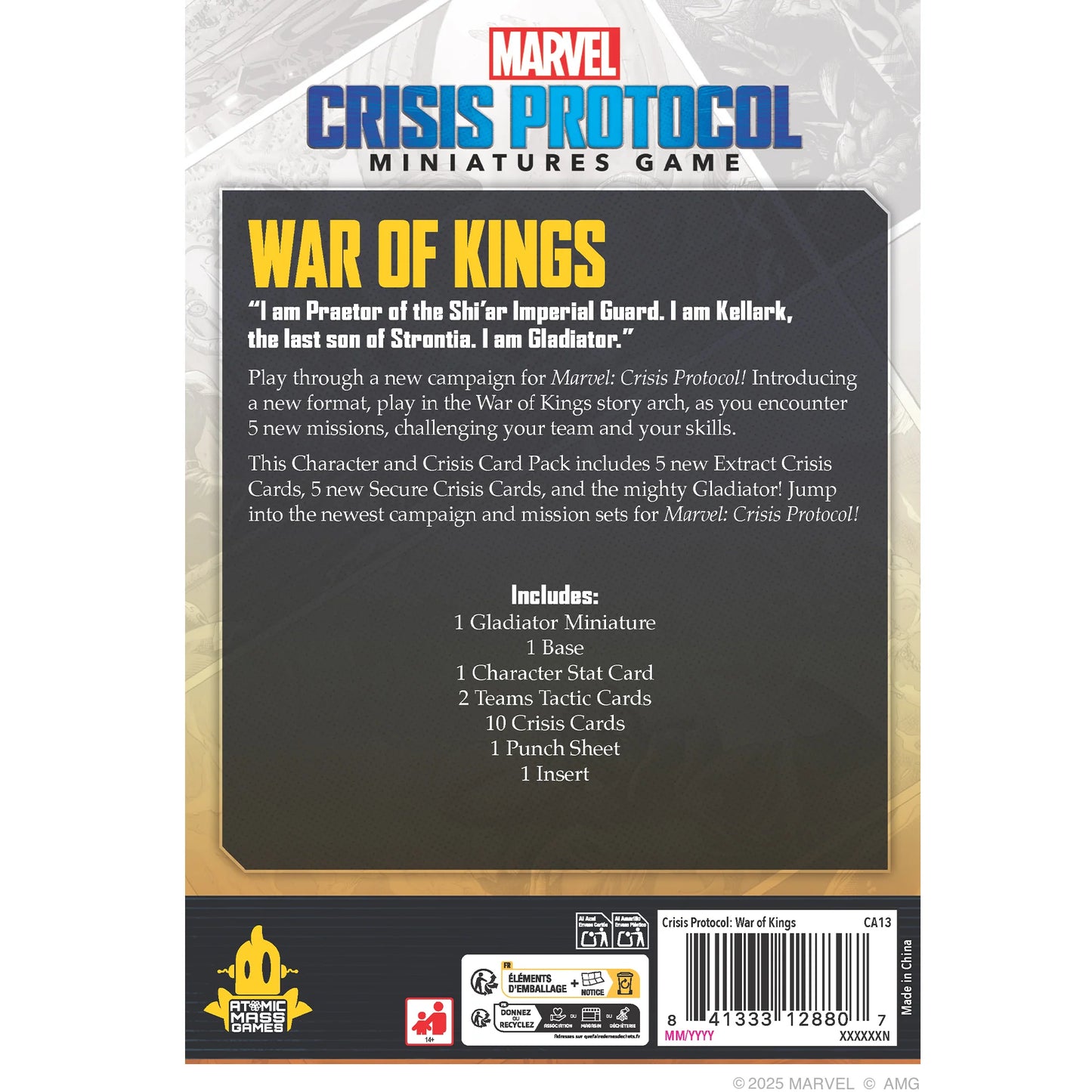 [Pre-order][ETA 3/14/2025] Marvel Crisis Protocl: War of Kings Character and Crisis Card Pack