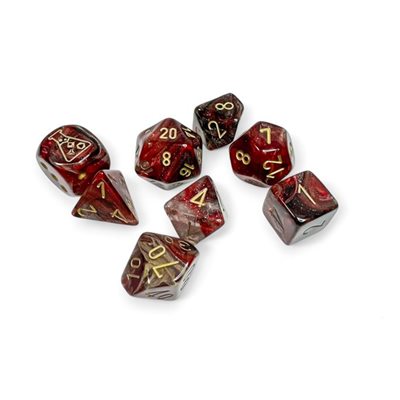 Lab Dice 8: Borealis: 7pc Cosmos / Gold (with bonus die)