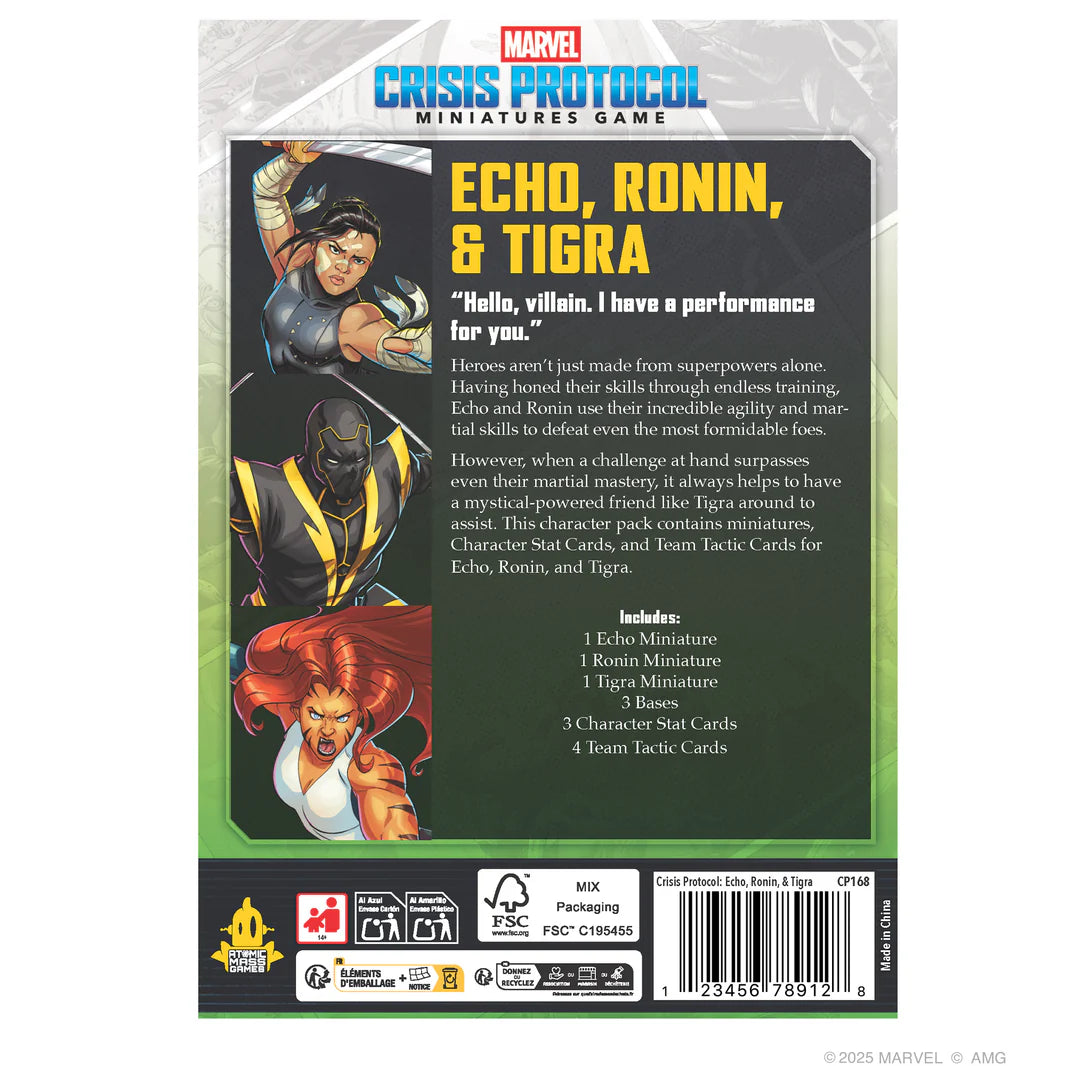Marvel Crisis Protocol: Echo, Ronin & Tigra [Preorder][ETA Q3 2025]