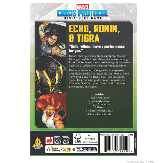 Marvel Crisis Protocol: Echo, Ronin & Tigra [Preorder][ETA Q3 2025]