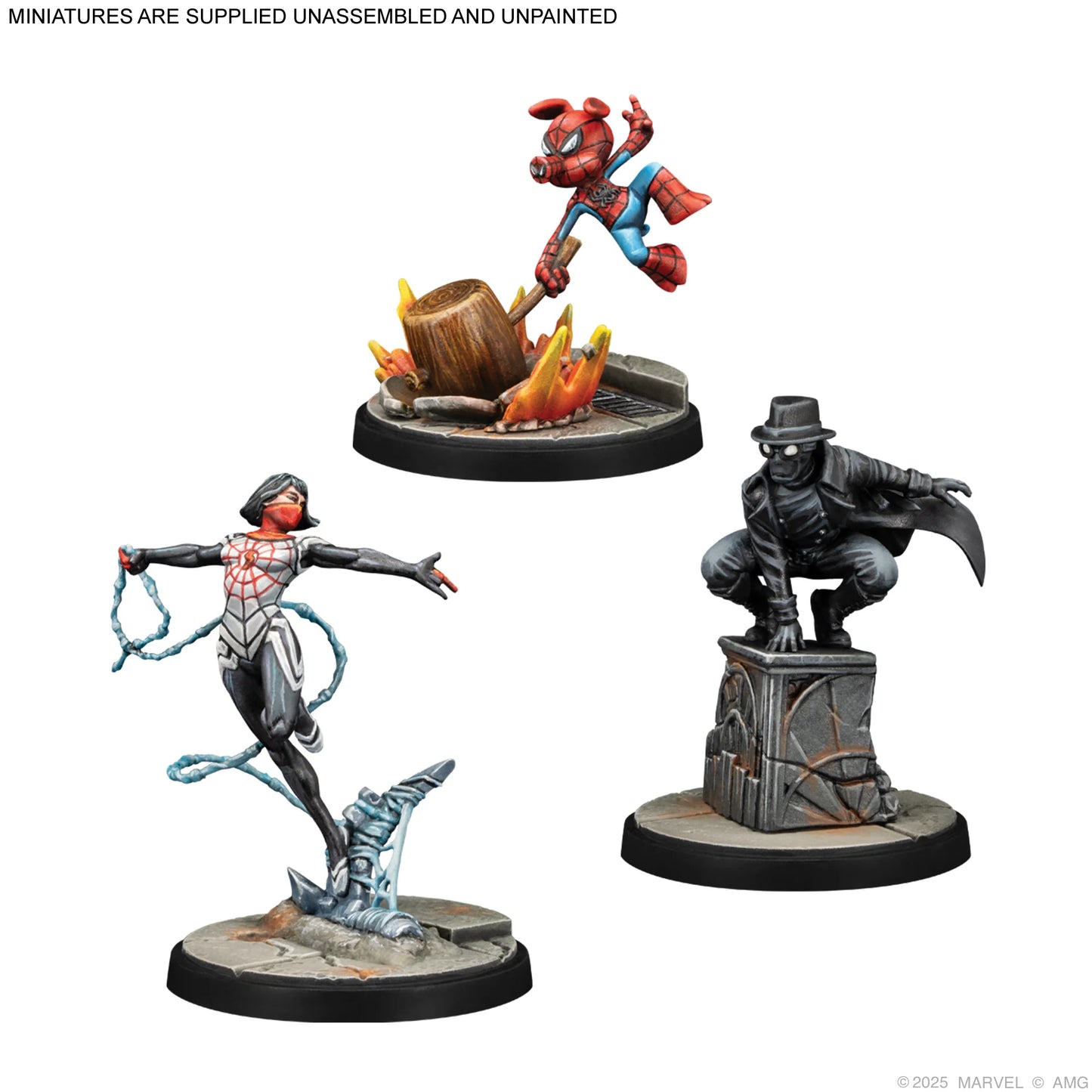 Marvel Crisis Protocol: Silk, Spider-Ham & Spider-Man Noir [Pre-order][ETA Q3 2025]