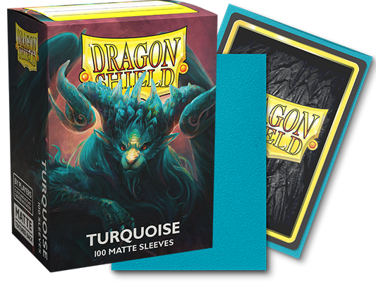 Dragon Shield  Matte Turquoise Sleeves (100)