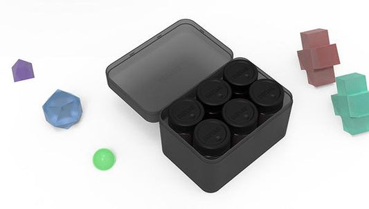 Dspiae Rectangular Paint Storage Box