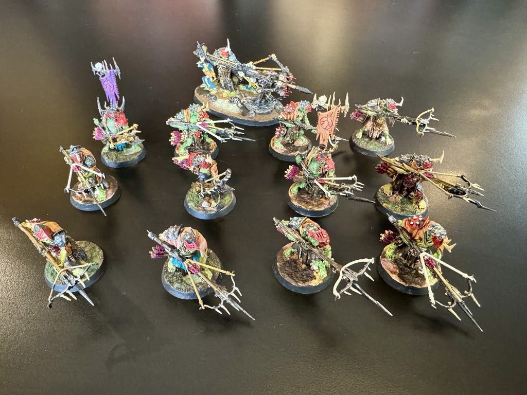 [Pre-Owned][Painted] Age of Sigmar: Orruk Warclan Kruleboyz Army