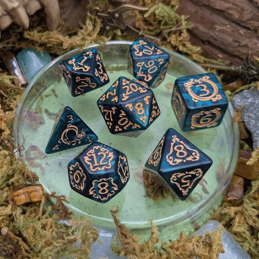 Dice Goblin: Dragon Green Dice Set