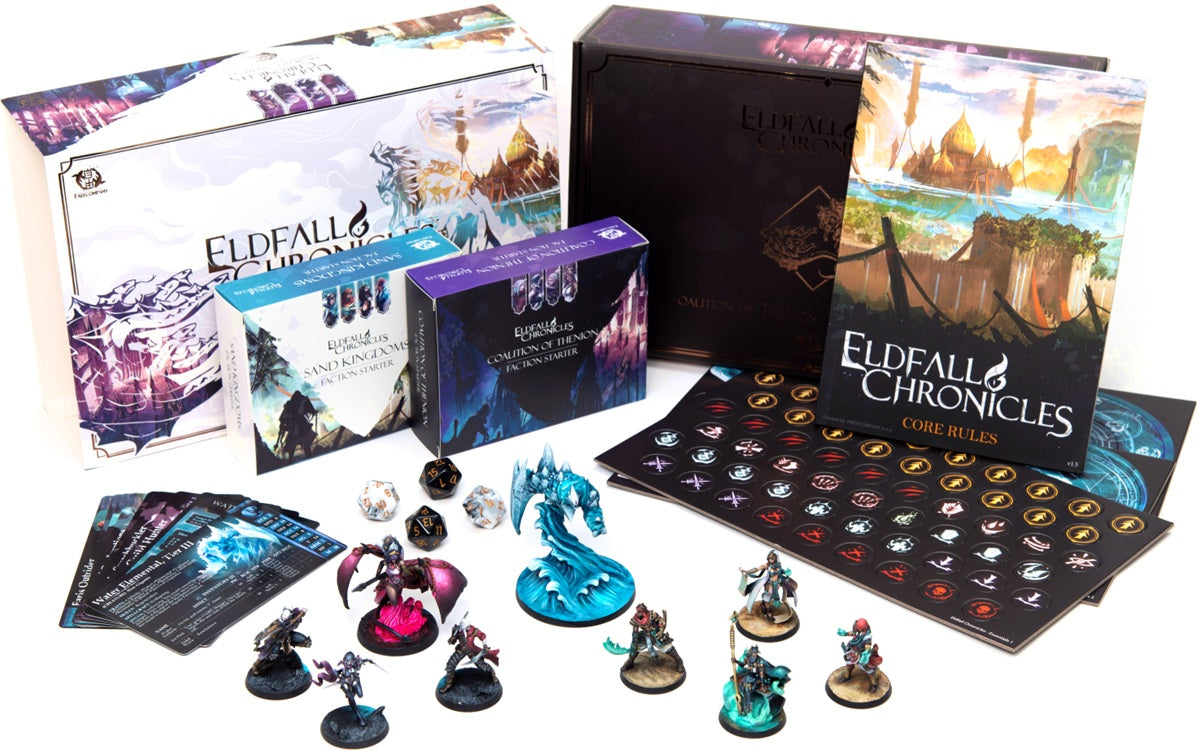 Eldfall Chronicles: Coalition of Thenion vs Sand Kingdoms 2-Player Starter Set [Pre-order][Available June, 2026]