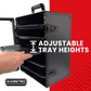 EVORETRO Miniatures Display & Carrying Case with 5 Metal Trays
