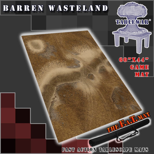 F.A.T. Mat: Barren Wasteland 60" x 44" Game Mat