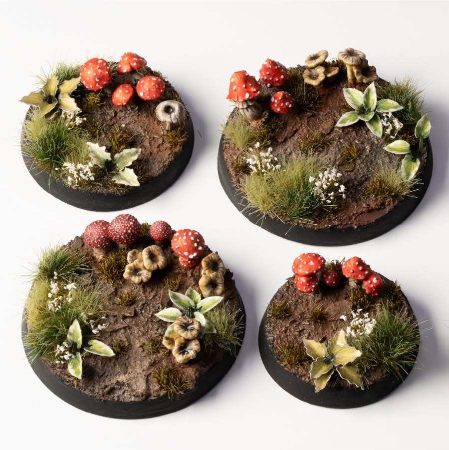 Gamers Grass Basing Bits - Forest Mushrooms