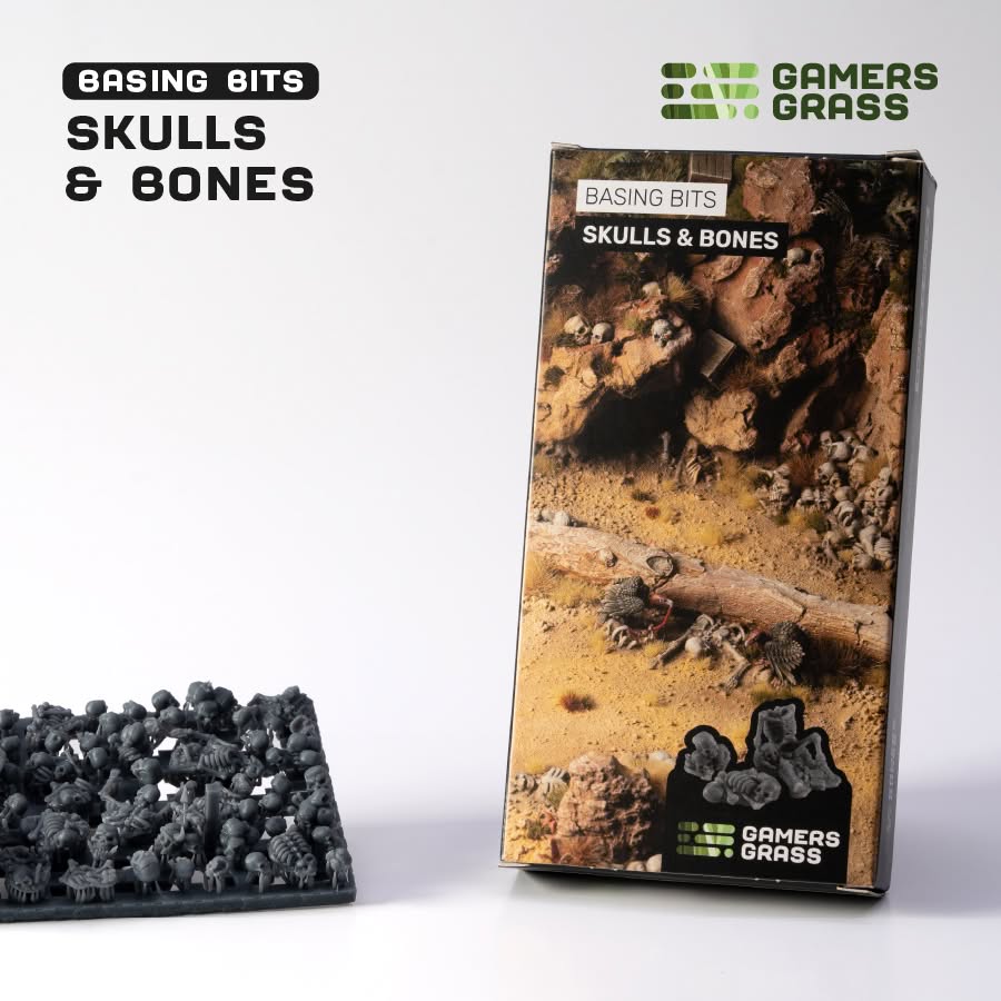 Gamers Grass Basing Bits - Skulls & Bones