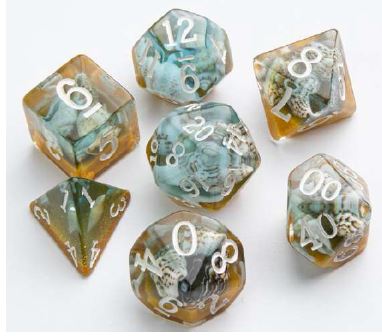 RPG 骰子套装(7 件套)拥抱系列:北极熊