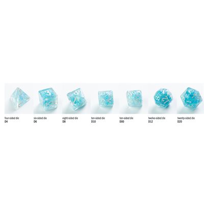 Candy-like Series: Blueberry RPG Dice Set (7pcs) (Damaged Packaging)