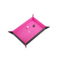 Magnetic Rectangular Dice Tray (Black / Pink)